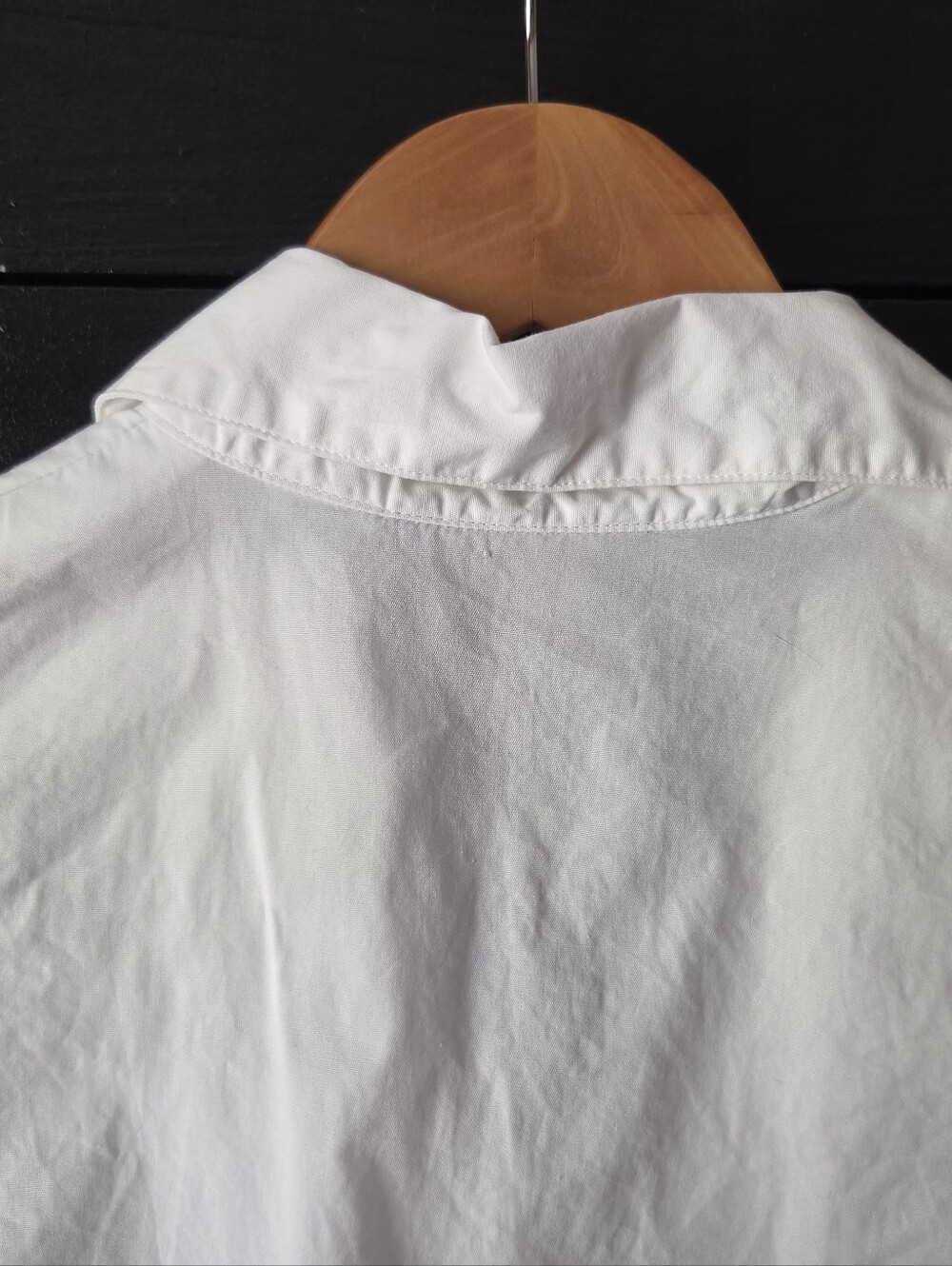 Women's Harvé Benard White Sleeveless Collared Button-Front Blouse ~ Size Small - Picture 7 of 12